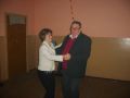 13 luty 2010 r. KRZCZONOWSKIE OSTATKI W SZKOLE. Tańcząca para Pani Joanna Rużalska  i Pan Jan  Szczyż. Zdj.nadesłał Adam Rużalski