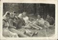 ok.1964 r. Biwak w lesie? Uczennice SP w Krzczonowicach - od prawej -Zofia Dulna, Halina Bucior, Bożena Rutkowska, Bożena Bogdańska, Ewa Jakubowska, Bogusława Kulczuga, Halina Niedbała, Krystyna Słapek( częściowo zakryta), Ewa Granat, Barbara Kulczuga. Zdj. nadesłała Krystyna Słapek ( obecnie Mazurkiewicz) 2.08.2011 r. z USA - Floryda.