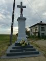 5.08.2017 r.Krzczonowice - Kolonie.Święta figura pięknie odnowiona i udekorowana wita gości na Mszę Św. w intencji bł.Tadeusza Dulnego.Zdj.Krzysztof Granat