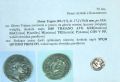 Denary Rzymskie z Krzczonowic. Denar Trajana znaleziony ok. 1996 r. w Świnim Dole. Fot. Bartosz Granat 6.08.2009 r.