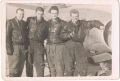 1955 r.Tomaszów Mazowiecki - Piloci Jaka-23 - pierwszy z lewej - pilot z Krzczonowic-porucznik Zdzisław Góra.Zdj. nadesł.Z. Góra 24.02.2014 r.