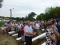 6.08.2017 r.Krzczonowice, plac przed szkołą, Msza św. rocznicowa dobiega końca. Zdj. Krzysztof Granat